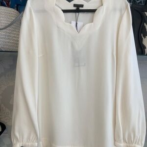 Escada White Top – Size 42 – Made in Italy – New with Tags